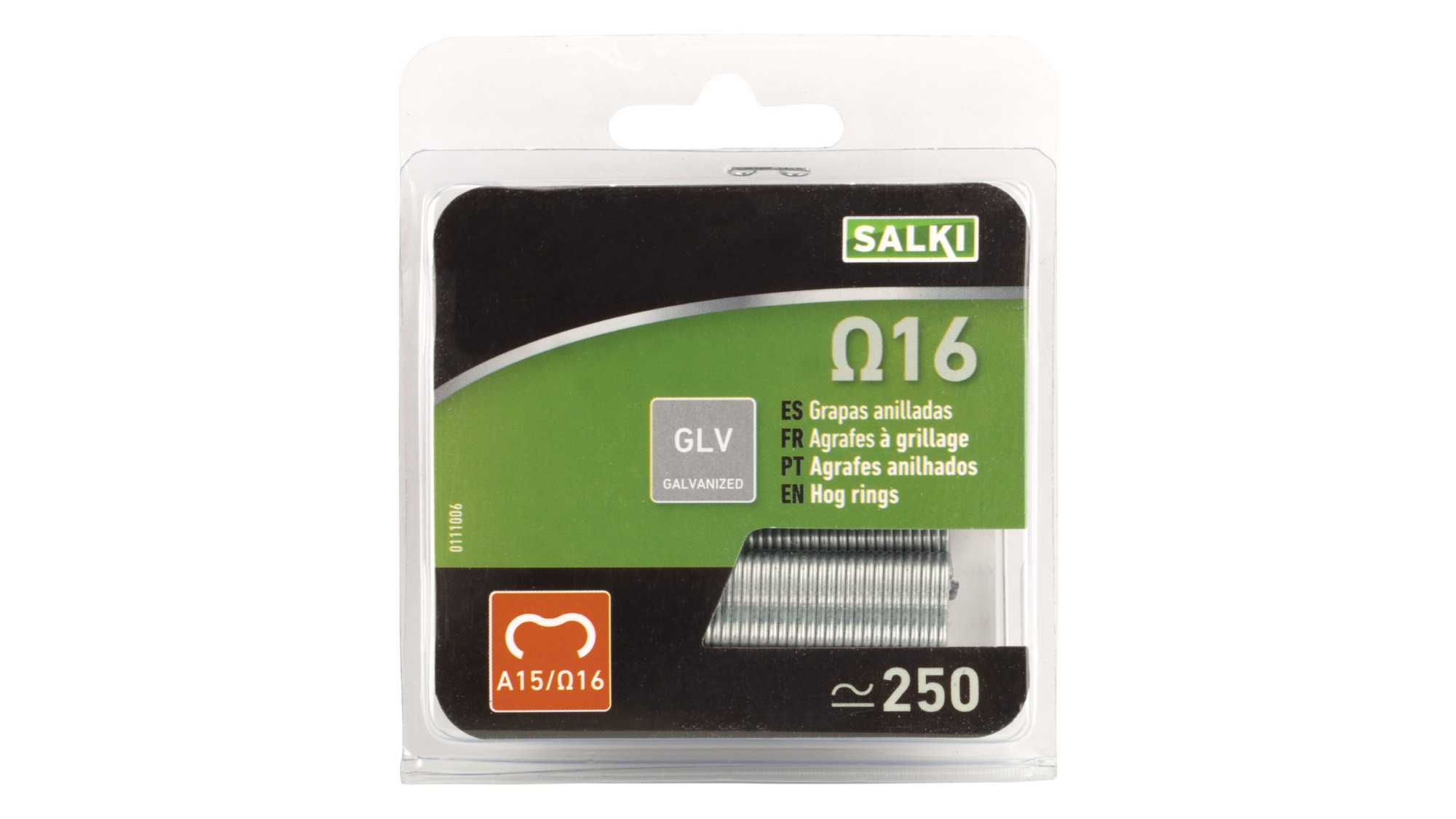 Grapa Omega 16 Galvanizada