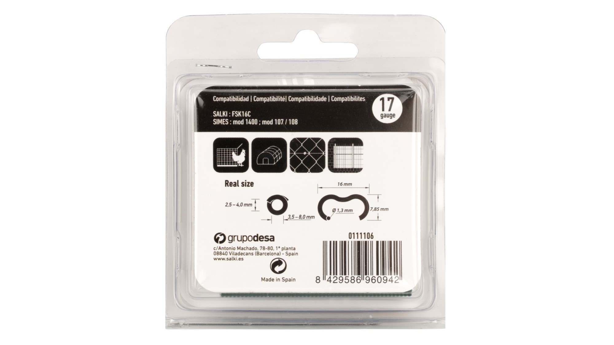 Grapa Omega 16 Verde