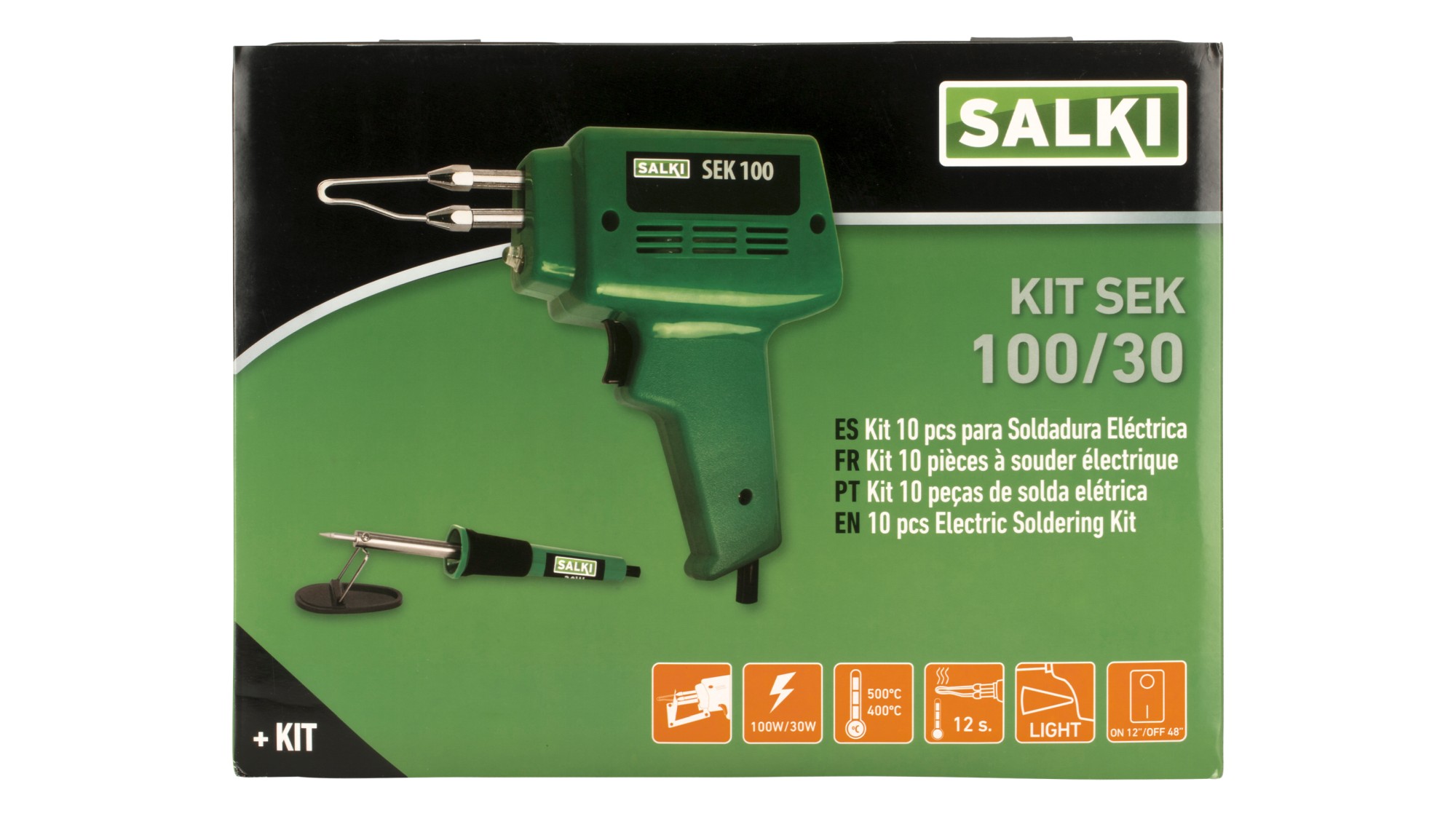 Estuche soldador 100 W - 10 piezas