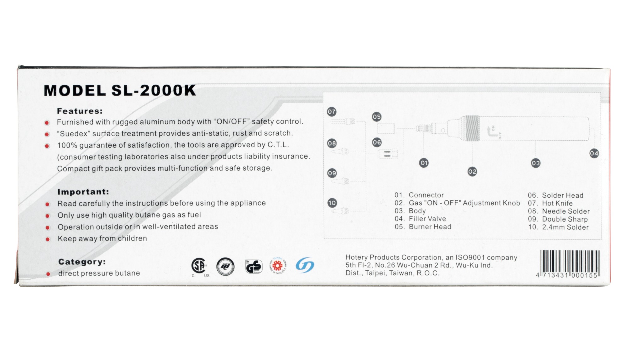 Soldador SL - 2000 - K Soldador SL-2000-K