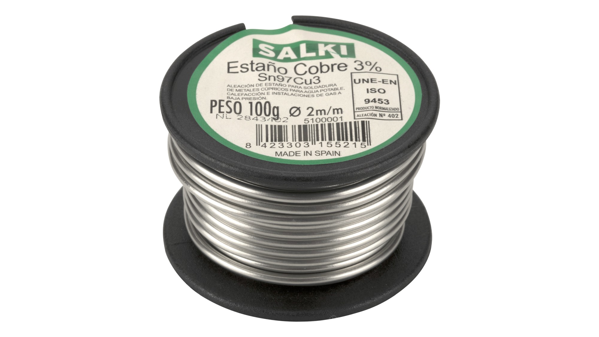 Estaño de cobre 3% - 100 gr