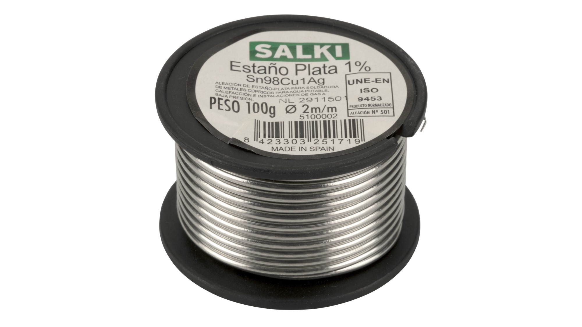 Estaño de plata 1% - 100 gr