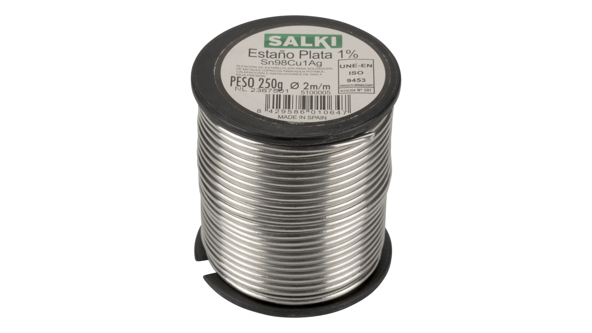 Estaño de plata 1% - 250 gr