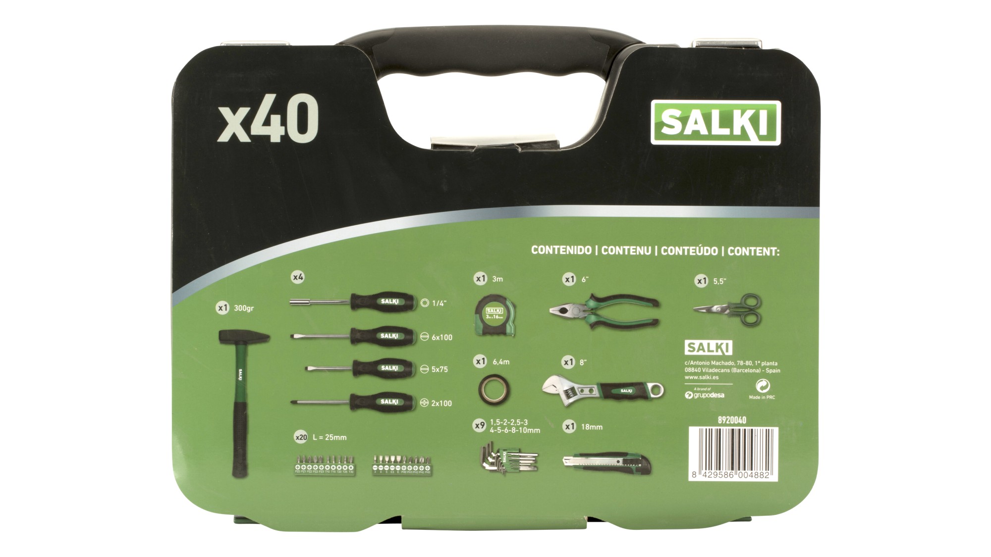 Maleta de herramientas 40 pcs