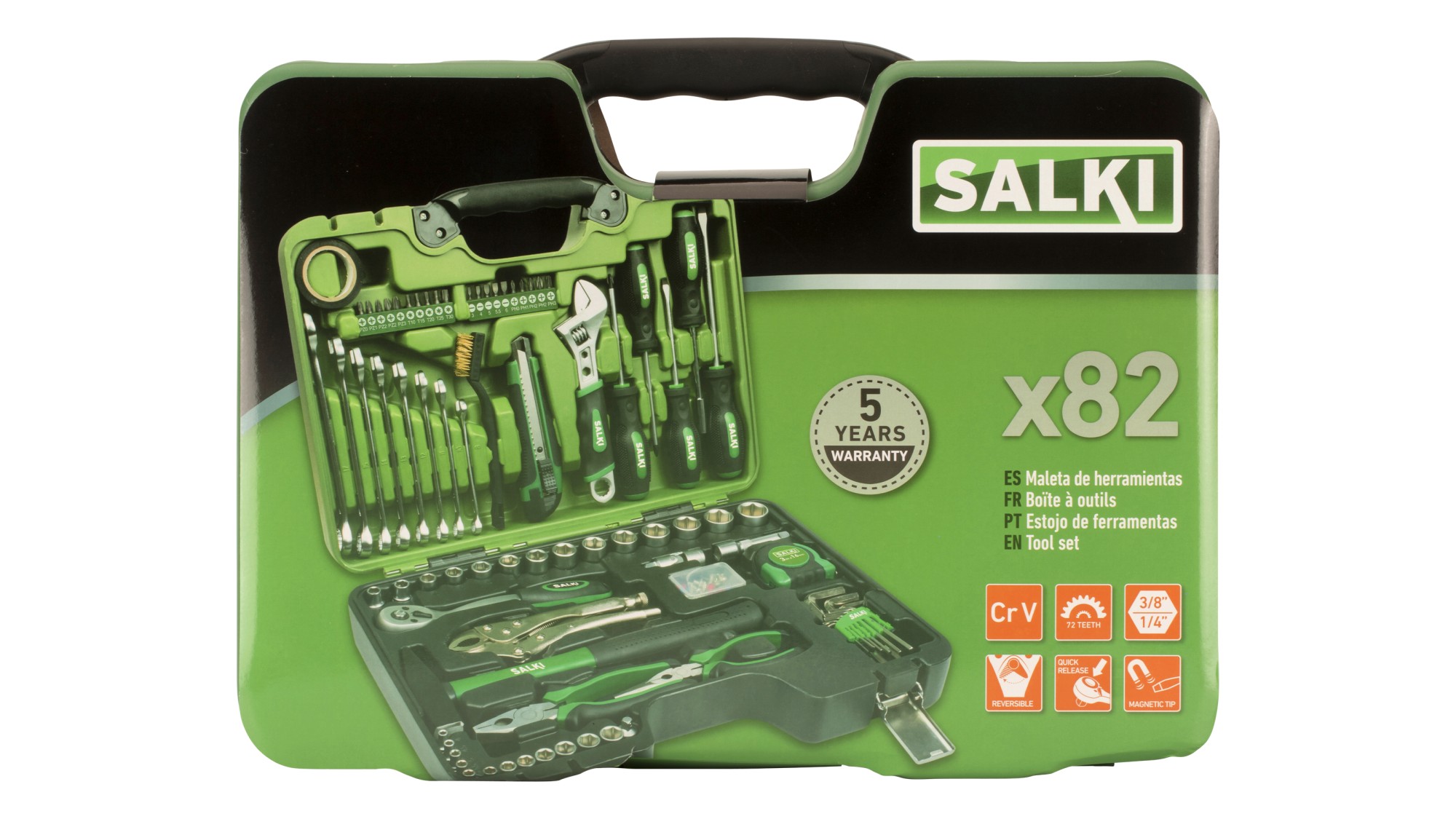 Maleta de herramientas 82 pcs