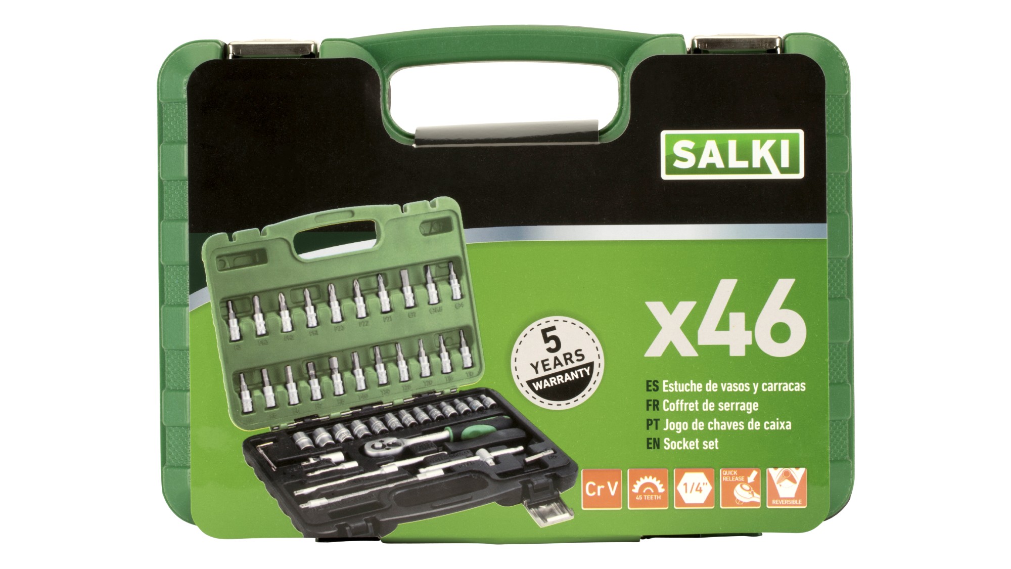 Estuche 1/4" - 46 pcs