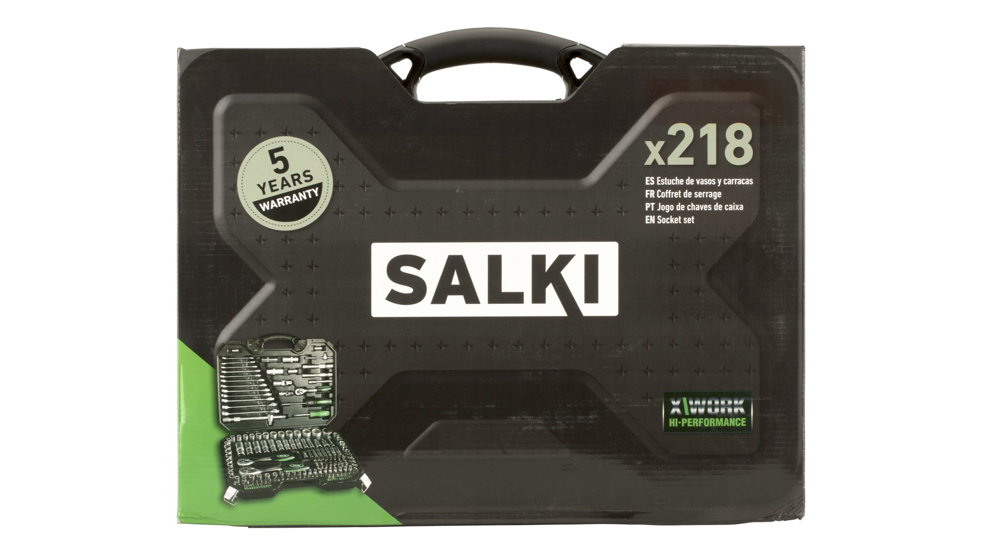 Estuche Salki Pro 1/4" + 1/2" + 3/8" - 218 pcs