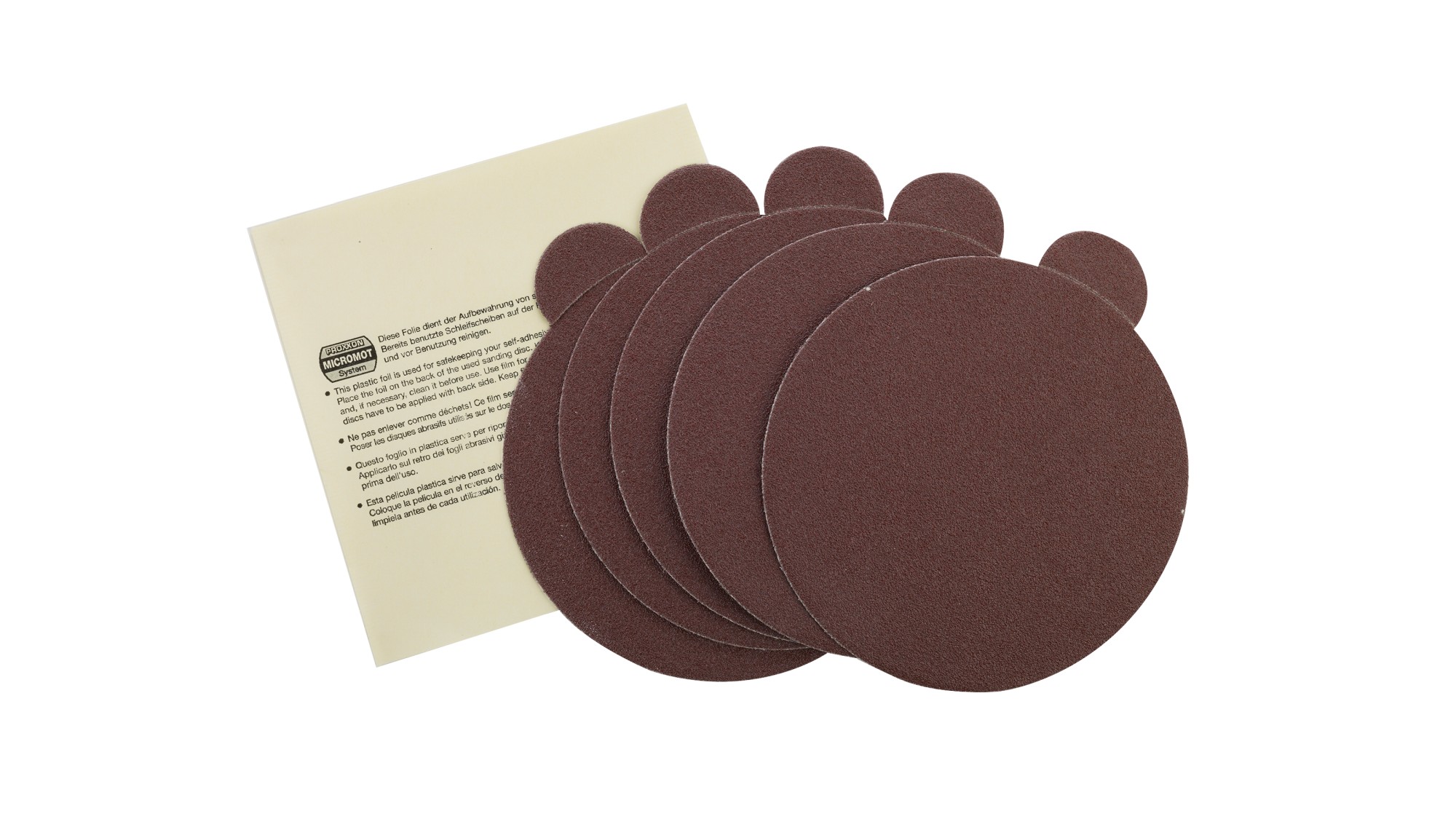 Set 5 discos lijado corindón - TG 125/E Grano 80 - TG 125/E