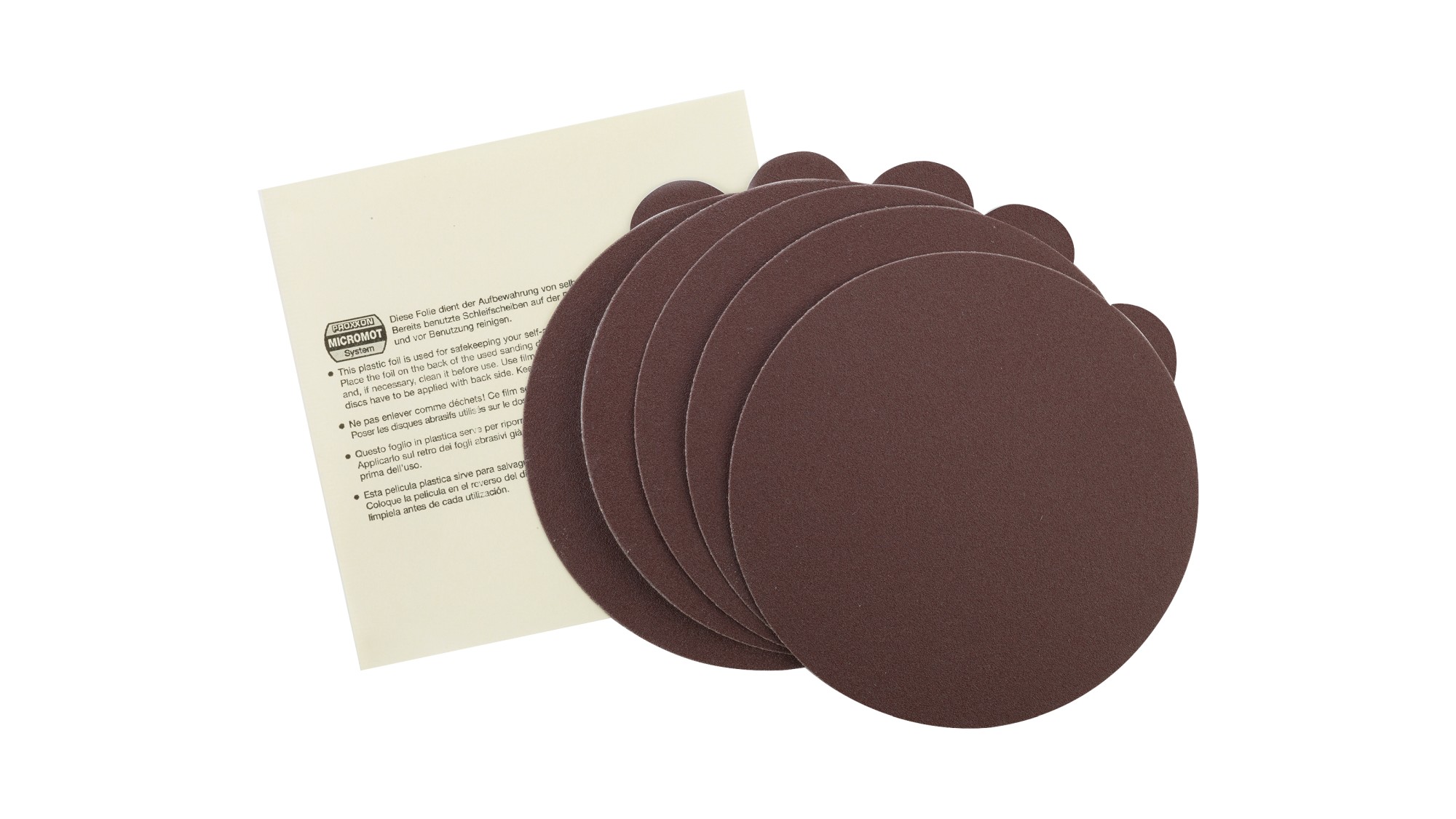 Set 5 discos lijado corindón - TG 125/E Grano 150 - TG 125/E