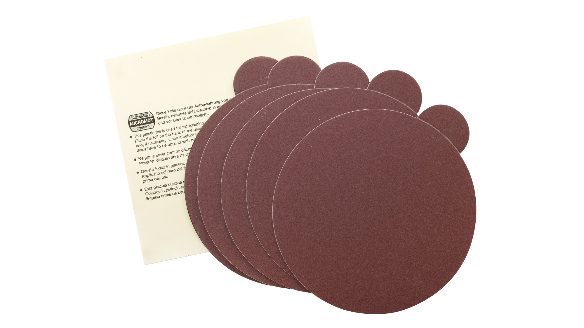 Set 5 discos lijado corindón - TG 125/E Grano 240 - TG 125/E