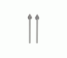 Juego 2 fresas cabeza oval 6 mm