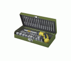 Estuche destornillador carraca articulable 1/4"  54 pcs