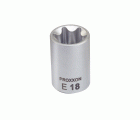 Vaso con adaptador Torx Exterior 3/8" E18