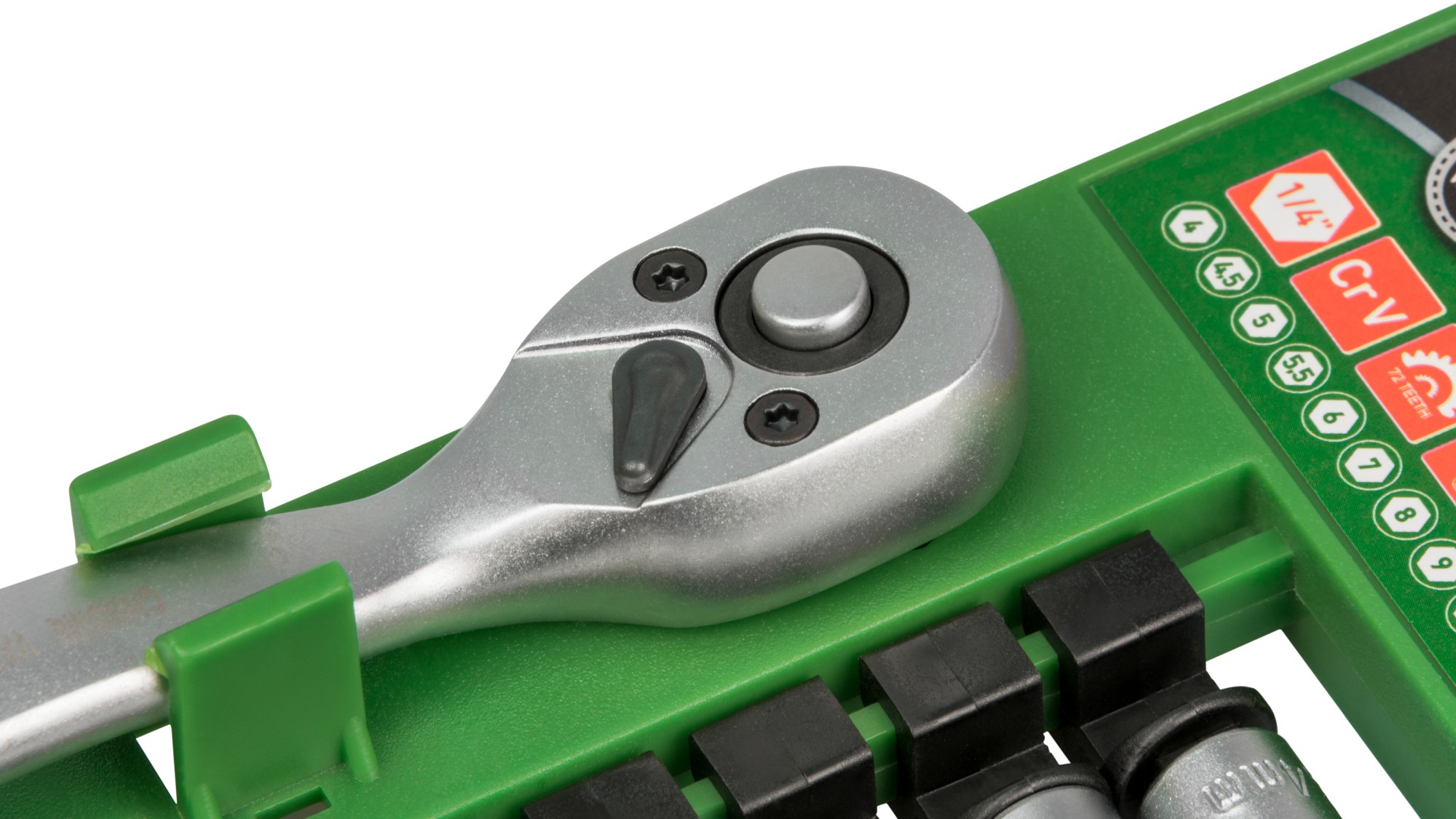 Kit carraca 1/4" + 12 vasos