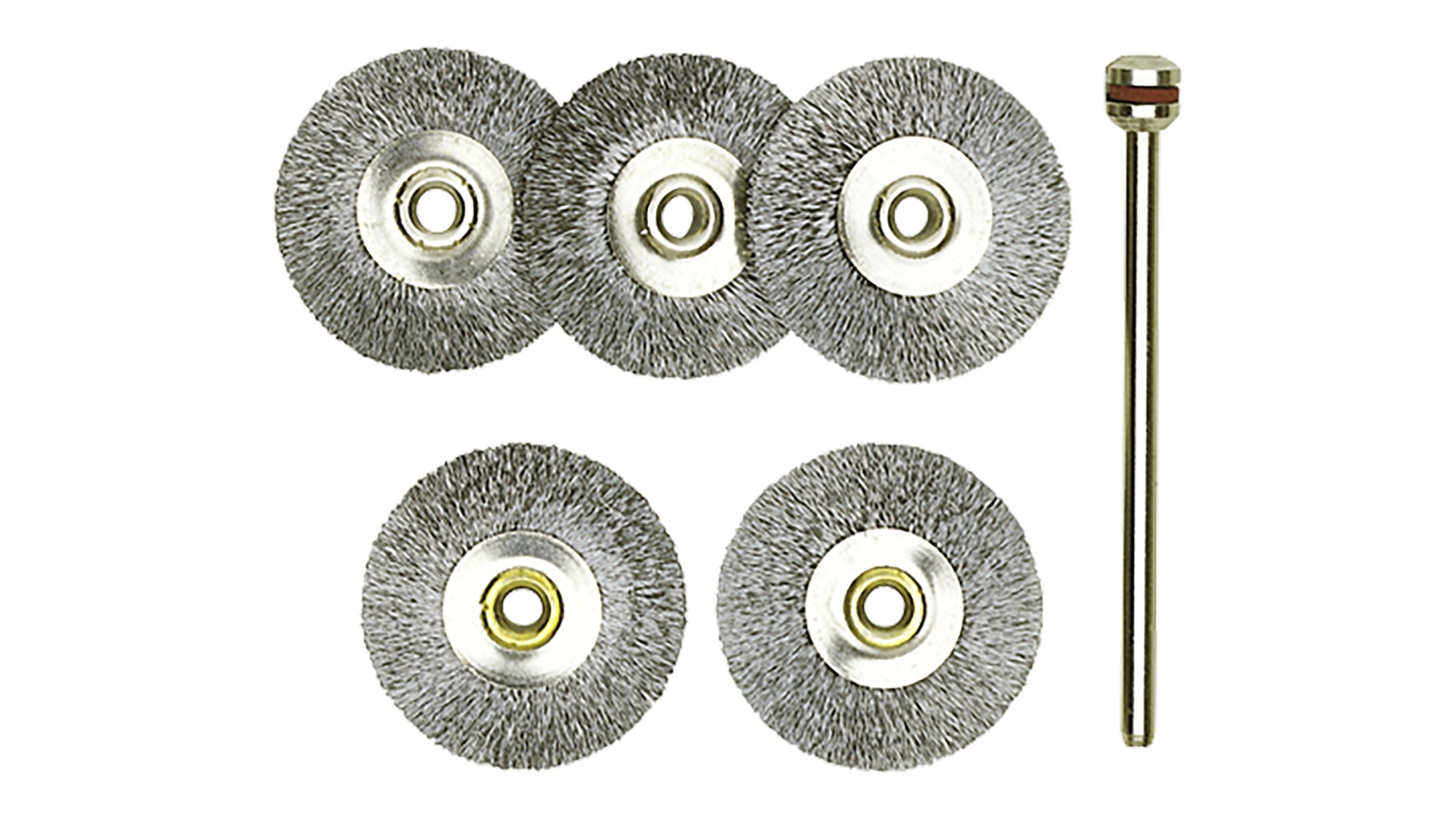 Juego de cepillos Rueda acero 22 mm