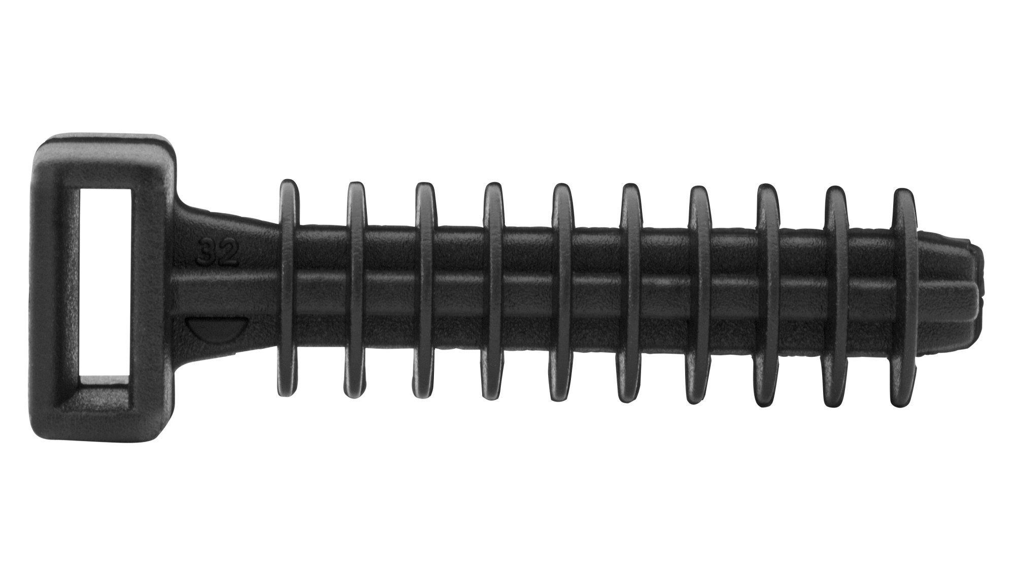 Taco brida Ø8 Negro