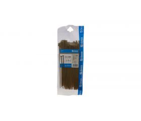 Brida nylon en blister color 2,5 x 100 Marrón