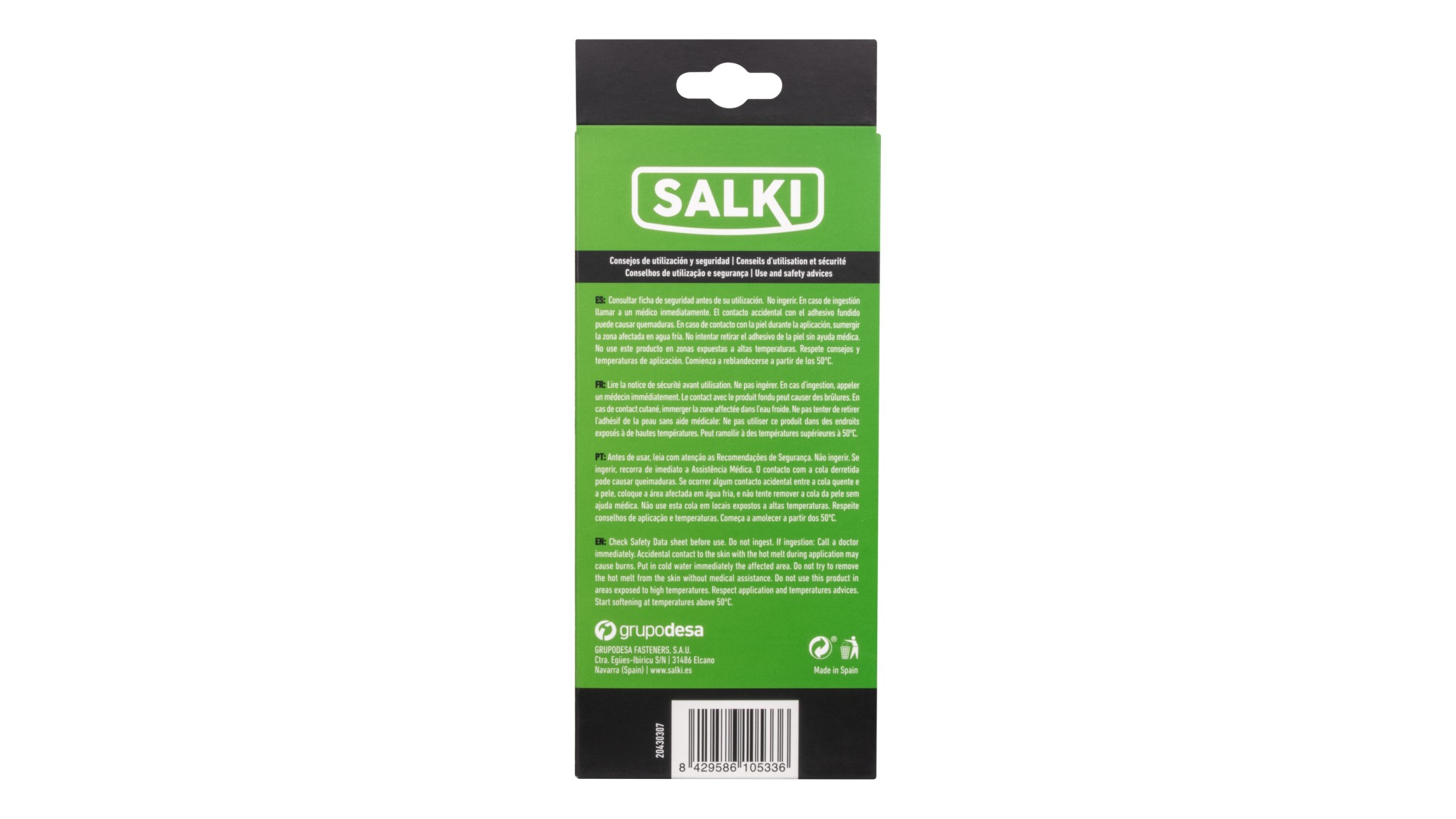 Barras de cola Universal translúcida (MAX) - Caja grande Caja 1/2 KG Ø12 x 200 Universal translúcida