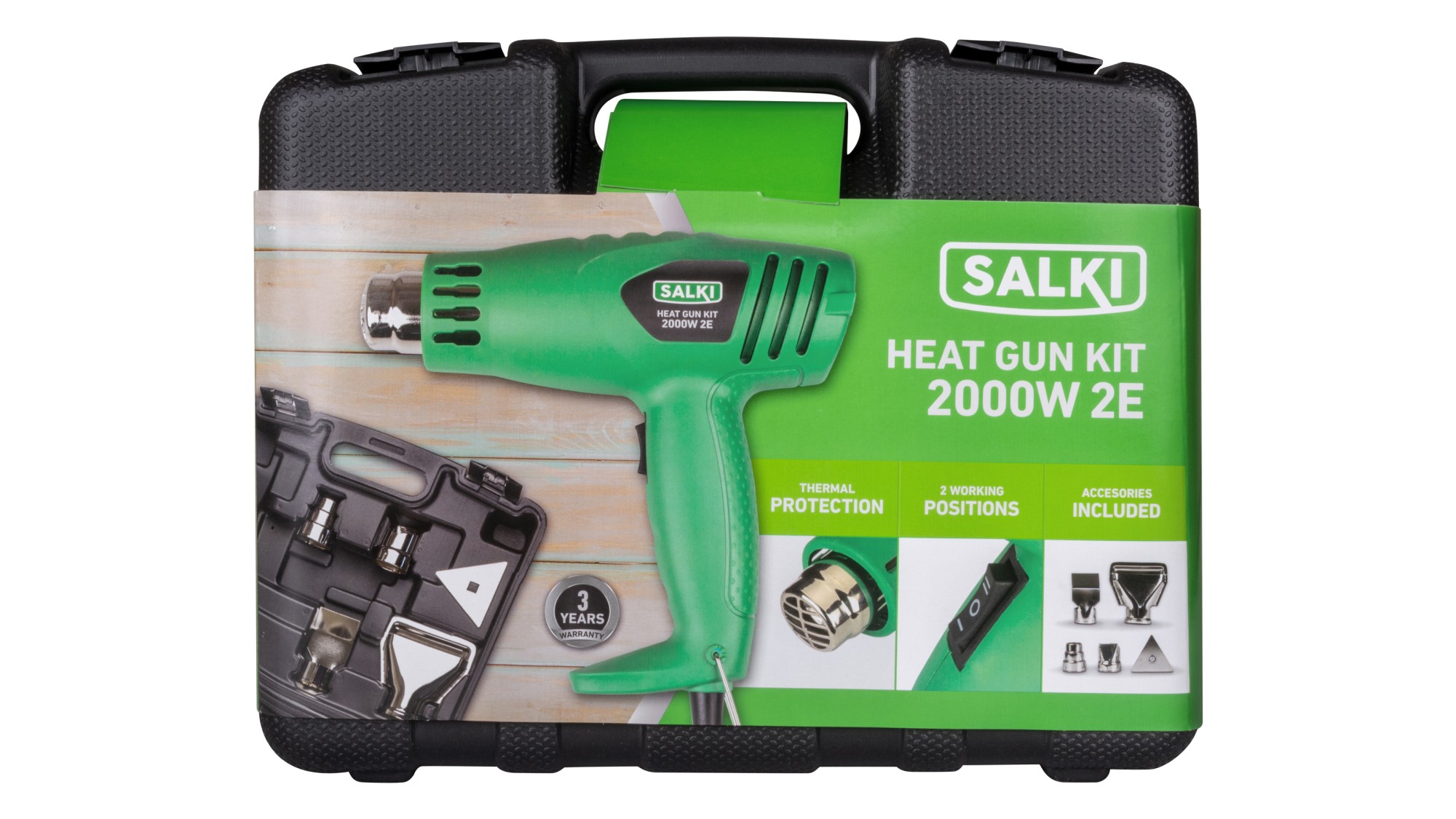 Kit pistola de aire caliente HSK KIT 2000W 2E Heat Gun KIT 2000W 2E / 450 °C - 600 °C