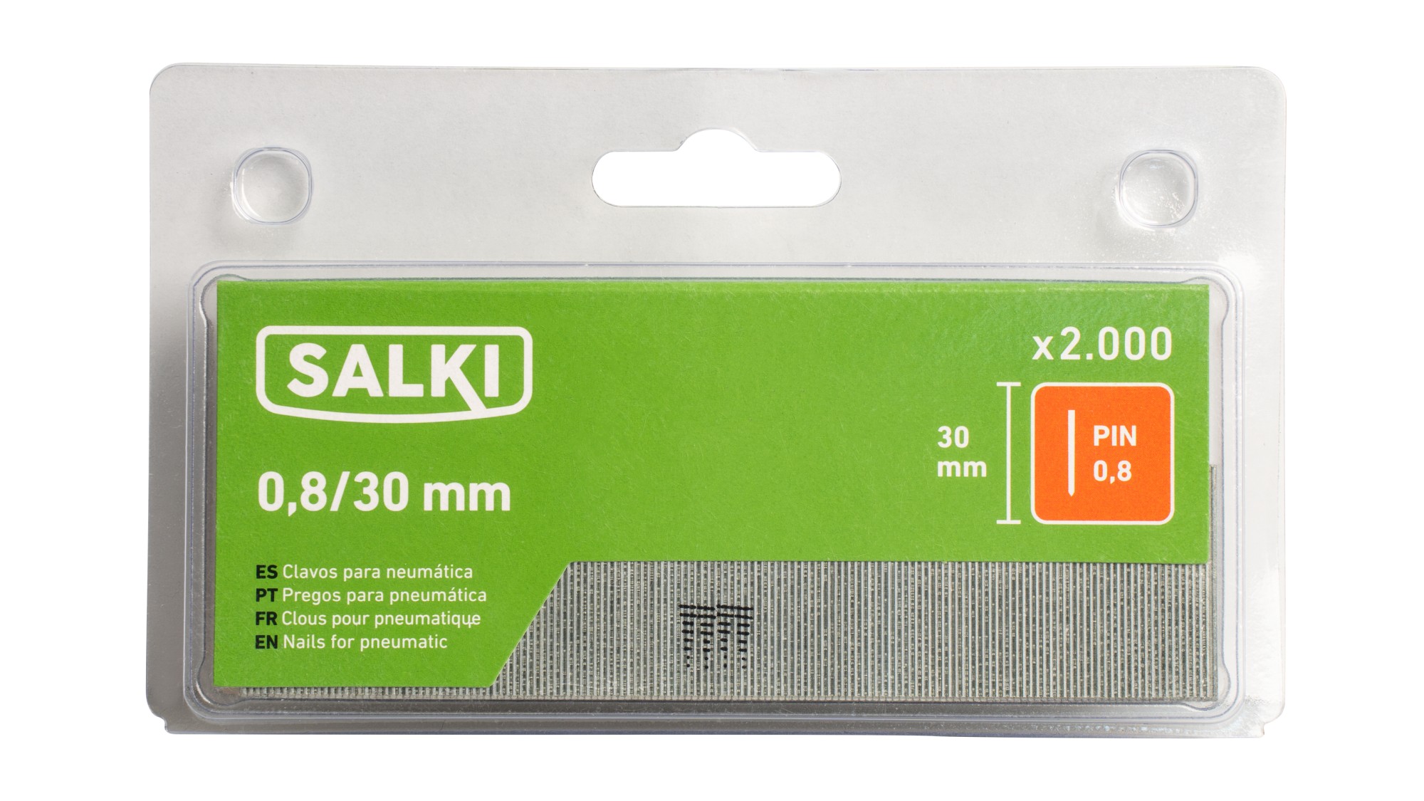 Pin 0,8 BLISTER SALKI PIN 0,8 - 30mm (2.000 uds)