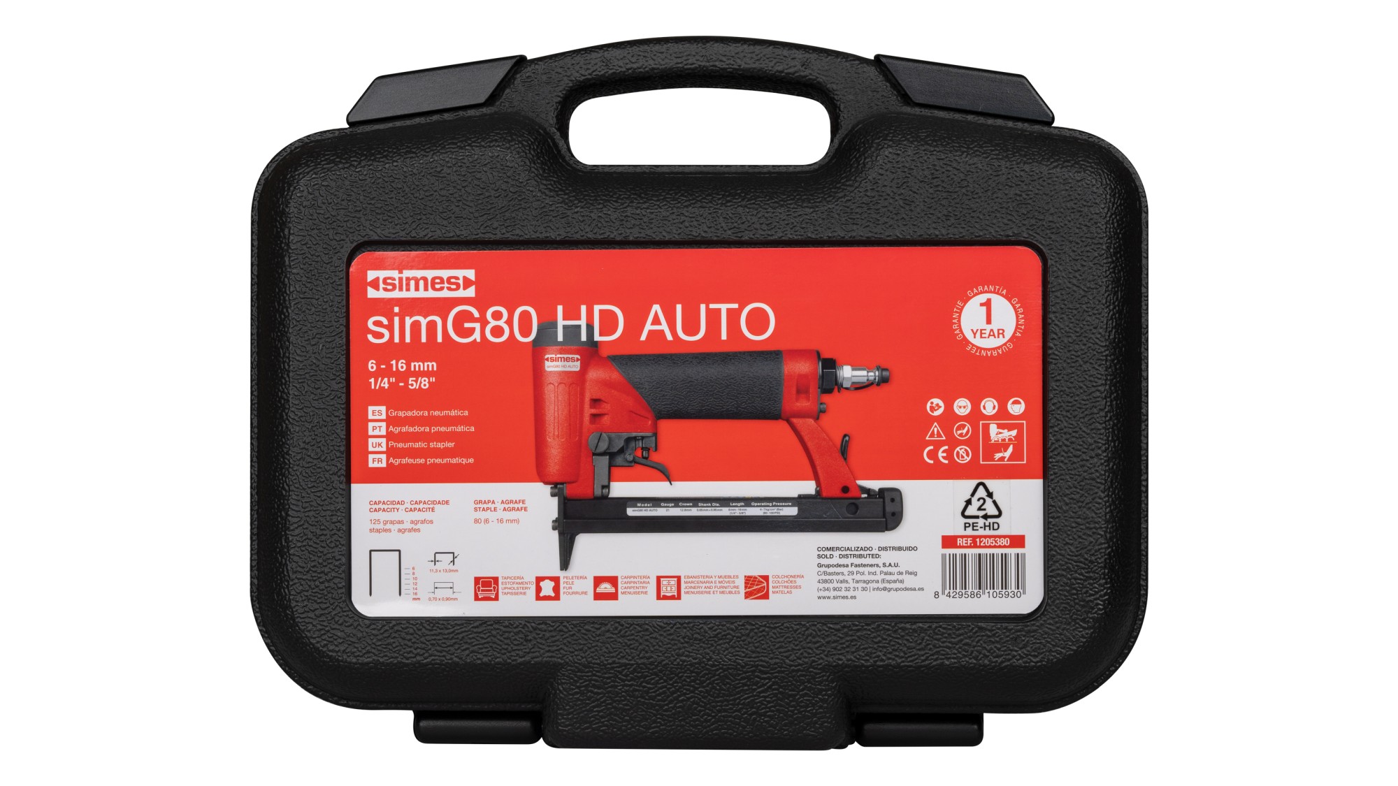 Grapadora neumática simG80 HD AUTO