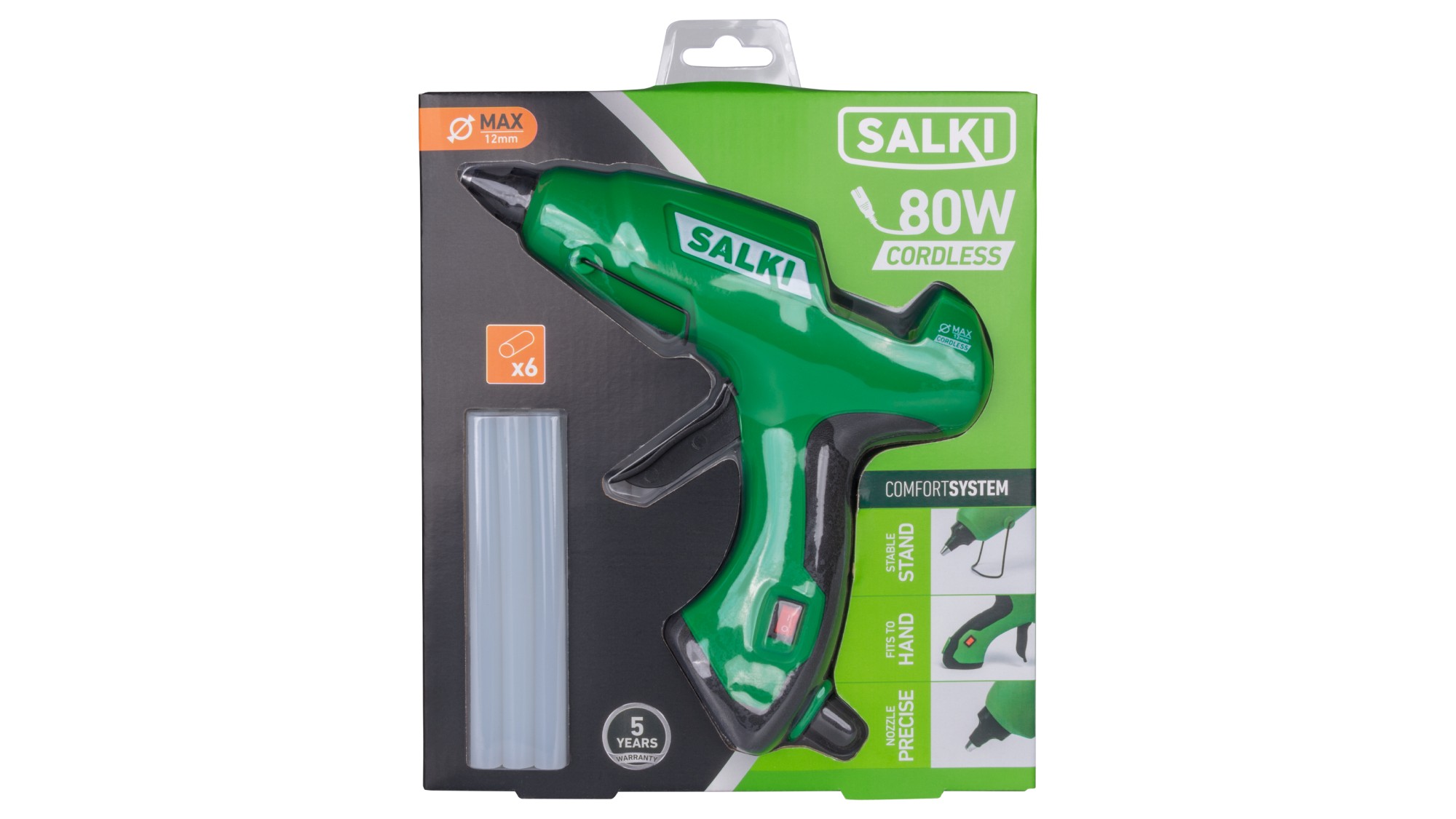 Pistola de cola 80W Cordless (MAX) - Ø12 mm