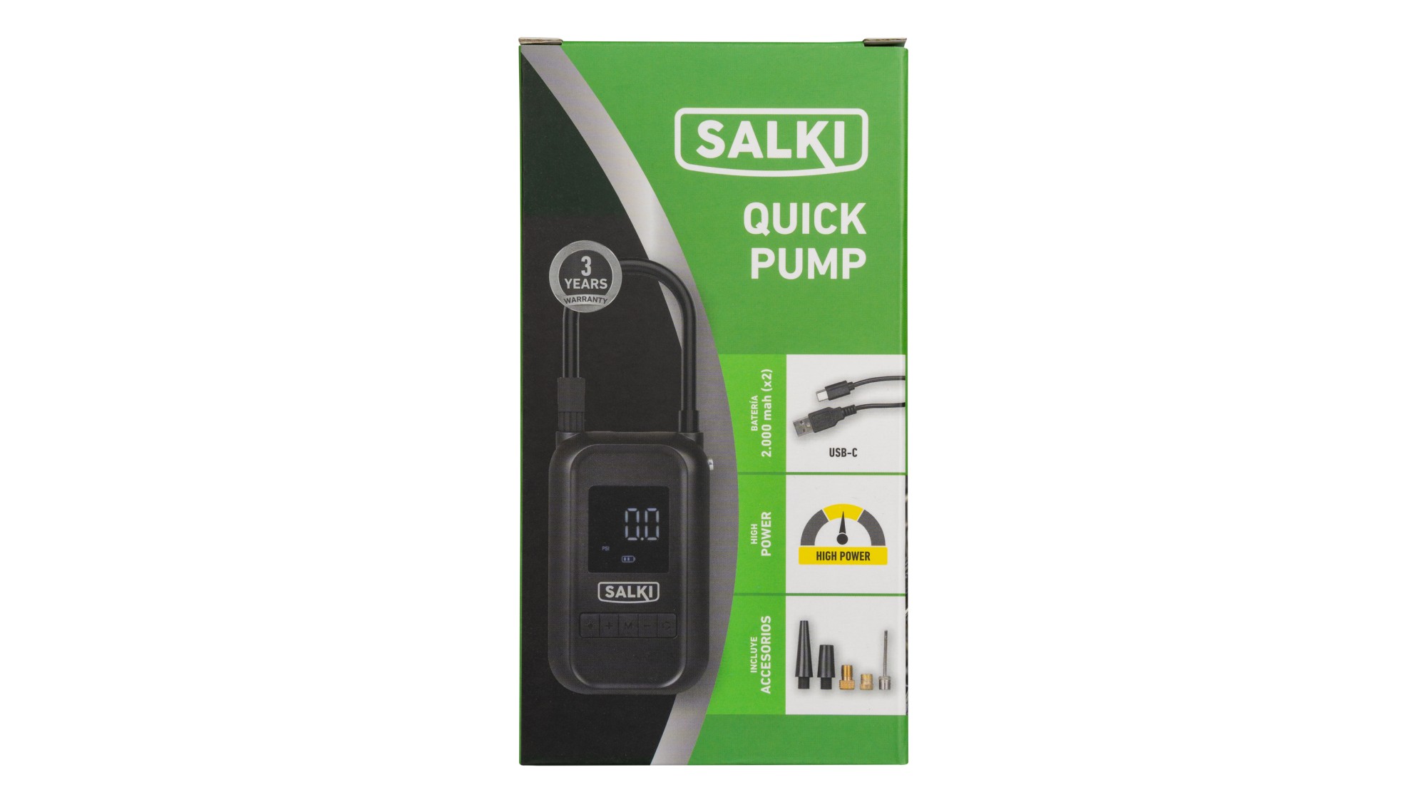 Inflador digital portátil a batería QUICK PUMP