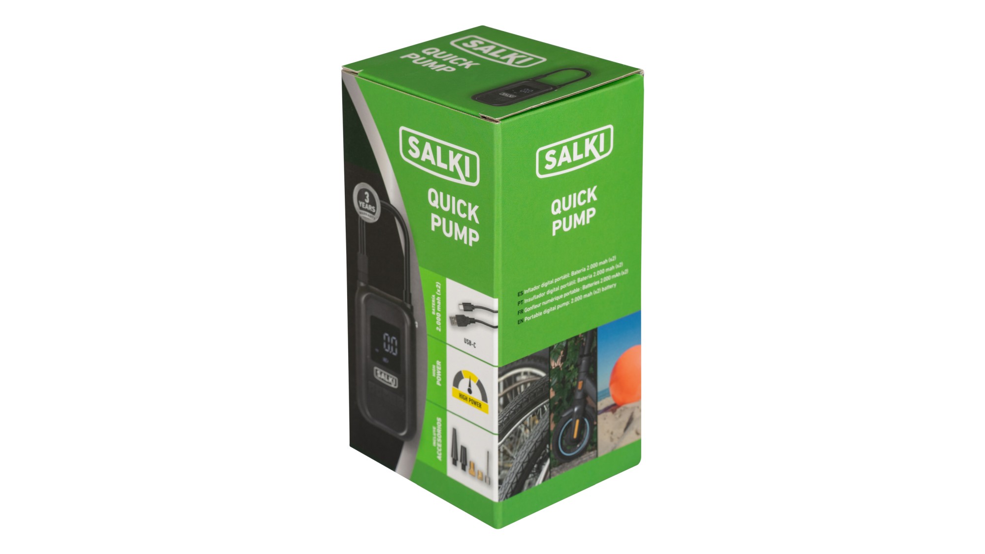 Inflador digital portátil a batería QUICK PUMP