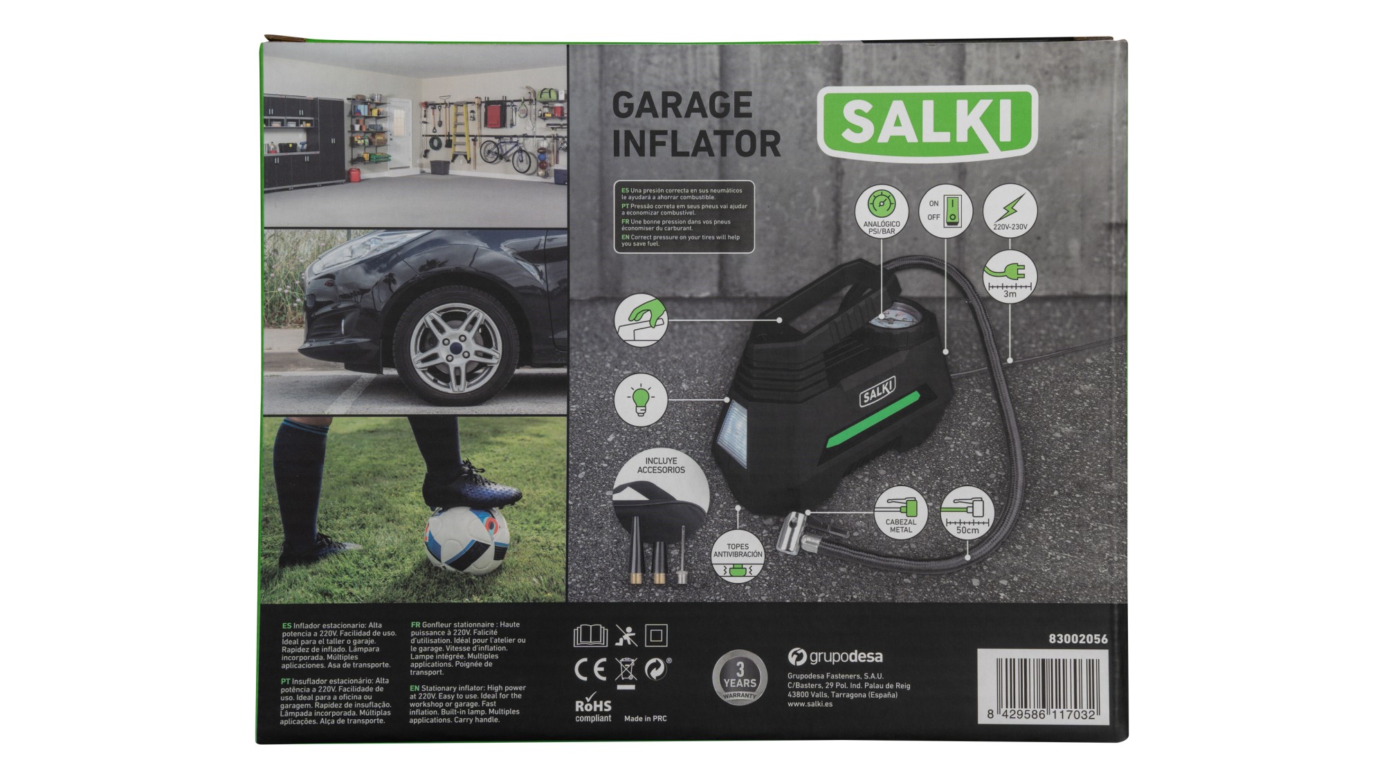 Inflador GARAGE INFLATOR a 220V