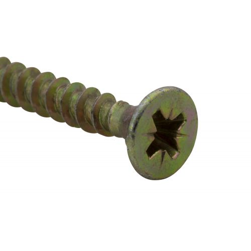 Tornillo PZ cabeza plana bicromatado RC 2,5 x 10
