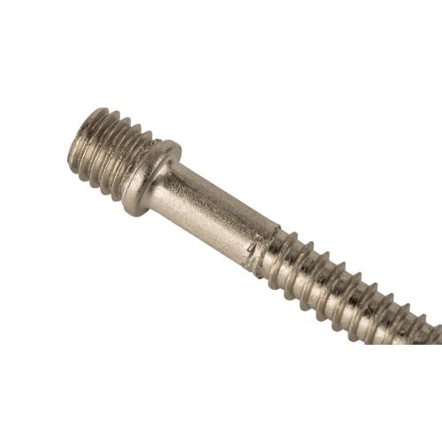 Tirafondo cabeza roscada inox A2 M6 x 30