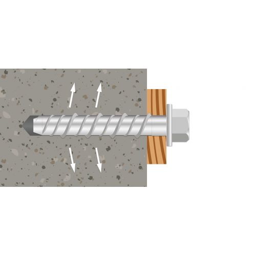 Desa tork HD cabeza hexagonal Ø8 / M10 x 75