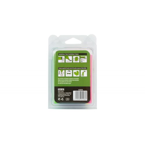 Barras de cola decoración y hobby Ø12 x 95 mm mix fluor