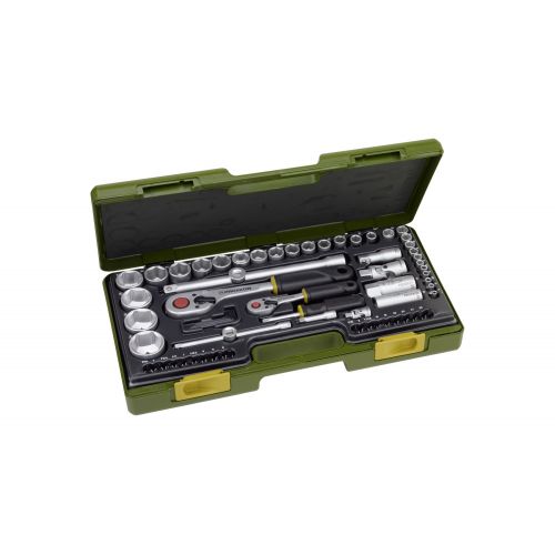 Estuche industrial 65 pcs Estuche industrial 1/2" + 1/4" 65 pcs
