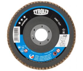 Tyrolit Discos de láminas FASTCUT para acero y acero inoxidable 115 #27ELA 115x22,2 ZA60P-B