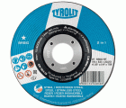 Tyrolit Discos de desbaste 2in1 para acero y acero inoxidable 115 x 6 #27C 115x6x22,23 A30Q-BF