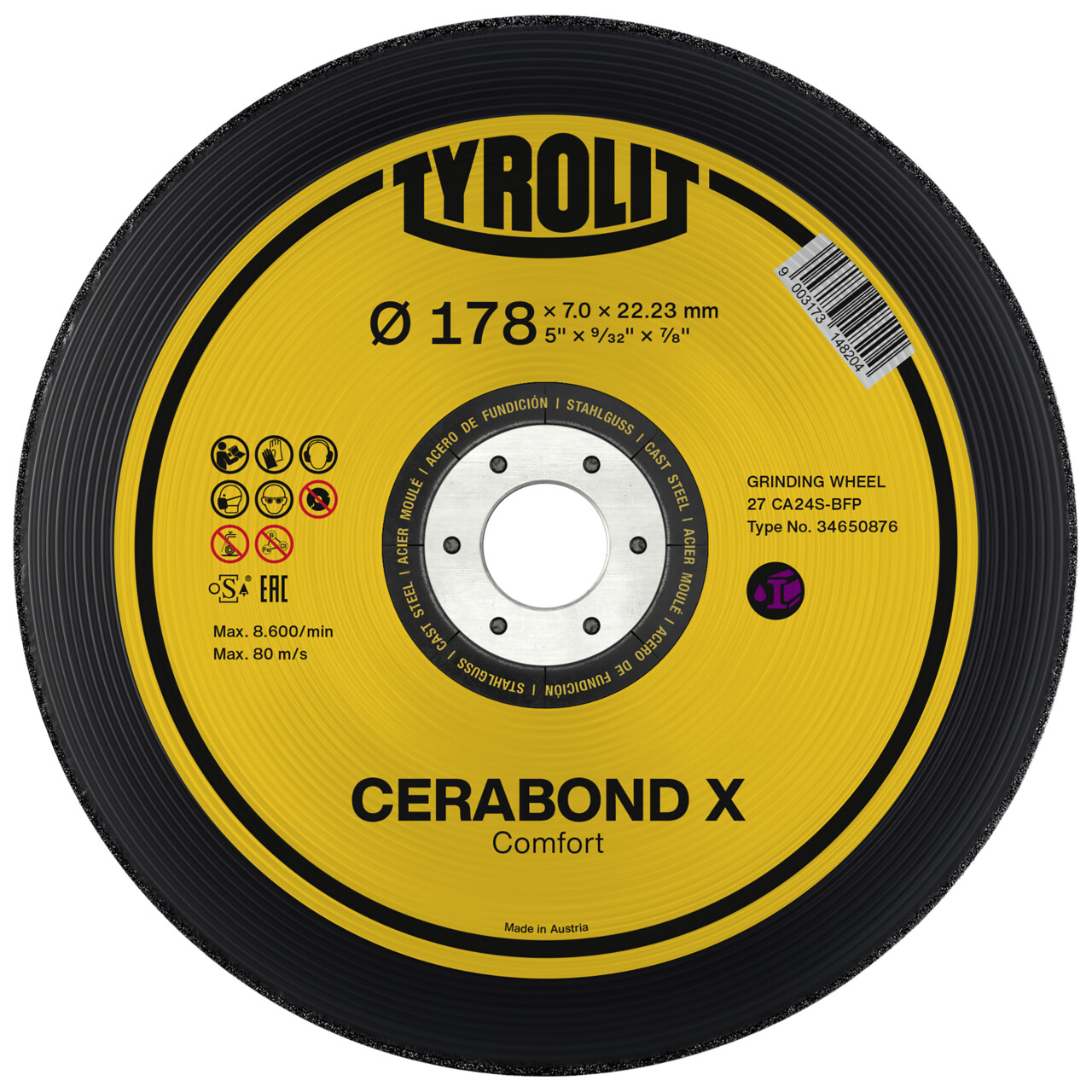 Discos de desbaste CERABOND X para fundición de acero