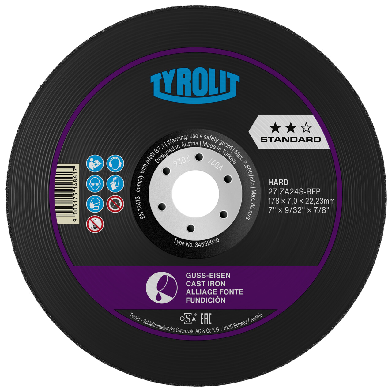 Discos de desbaste STANDARD para hierro fundido