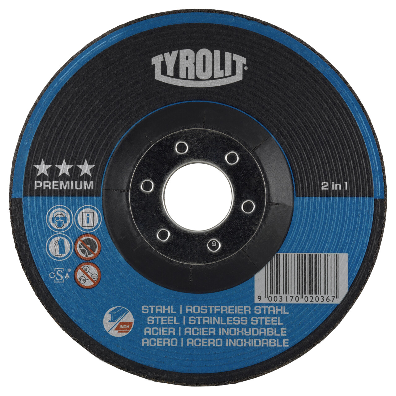 Discos de desbaste PREMIUM 2in1 para acero y acero inoxidable