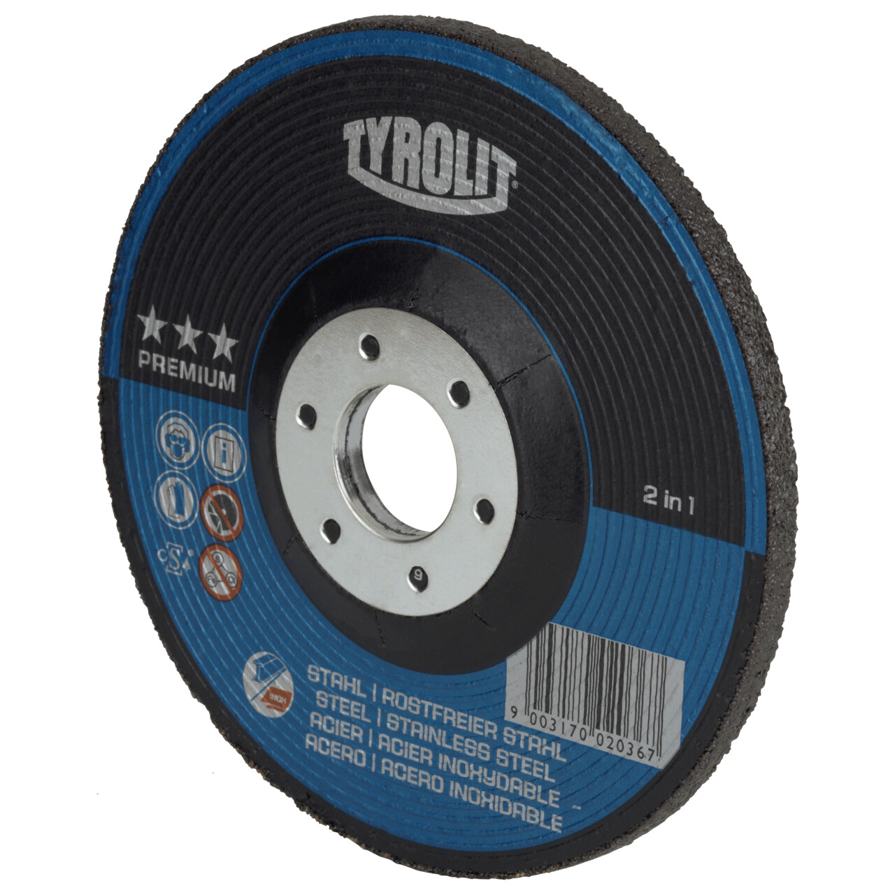 Tyrolit Disco de desbaste 75x6x9,5 mm A30Q PREMIUM acero/inox