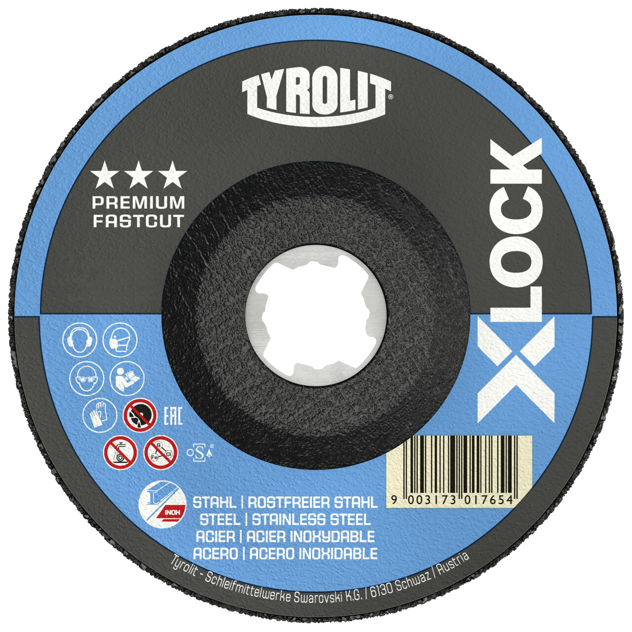 Discos de desbaste PREMIUM X-LOCK para acero y acero inoxidable