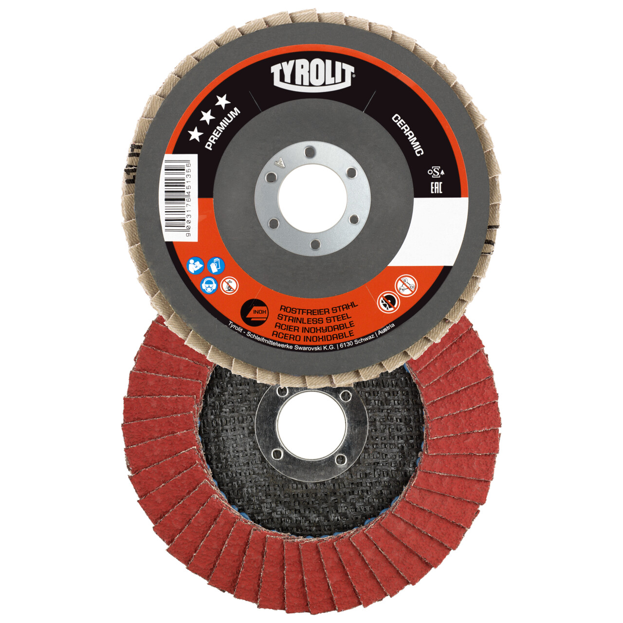 Discos de láminas PREMIUM CERAMIC para acero inoxidable