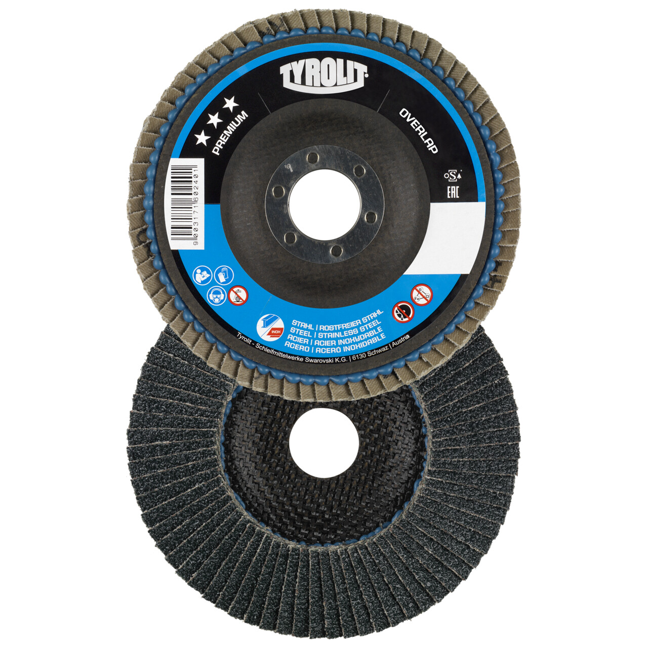 Discos de láminas PREMIUM OVERLAP para acero y acero inoxidable