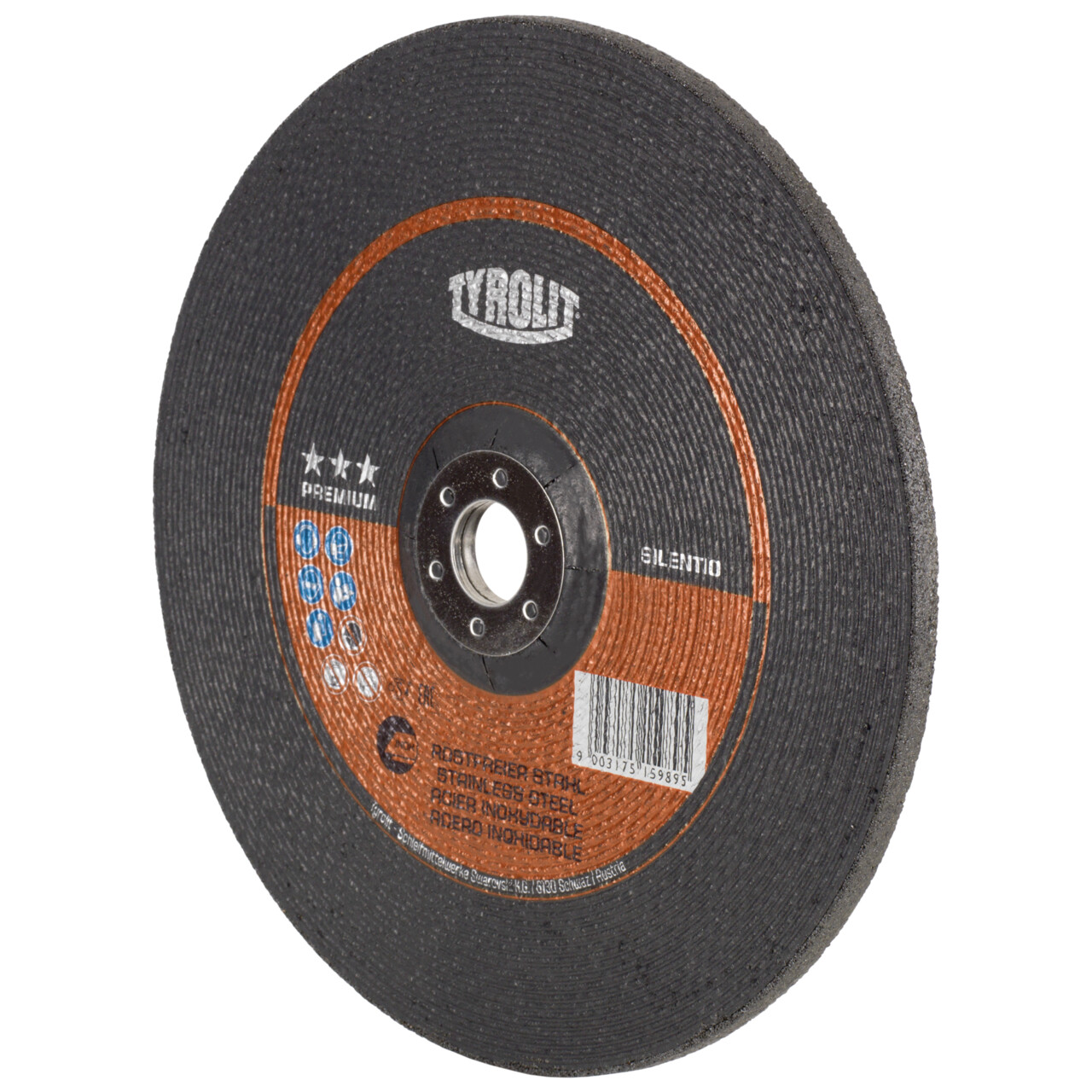 Tyrolit Disco de desbaste SILENTIO 178x7x22,23 mm A30R PREMIUM inox