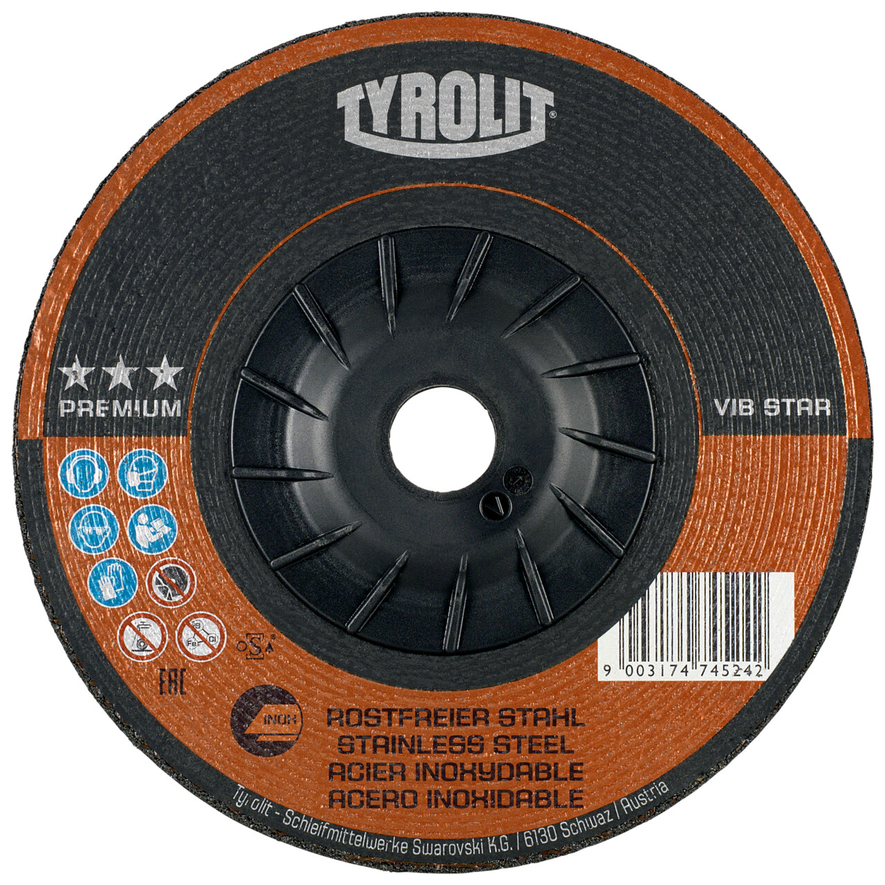 Discos de desbaste PREMIUM VIBSTAR para acero inoxidable