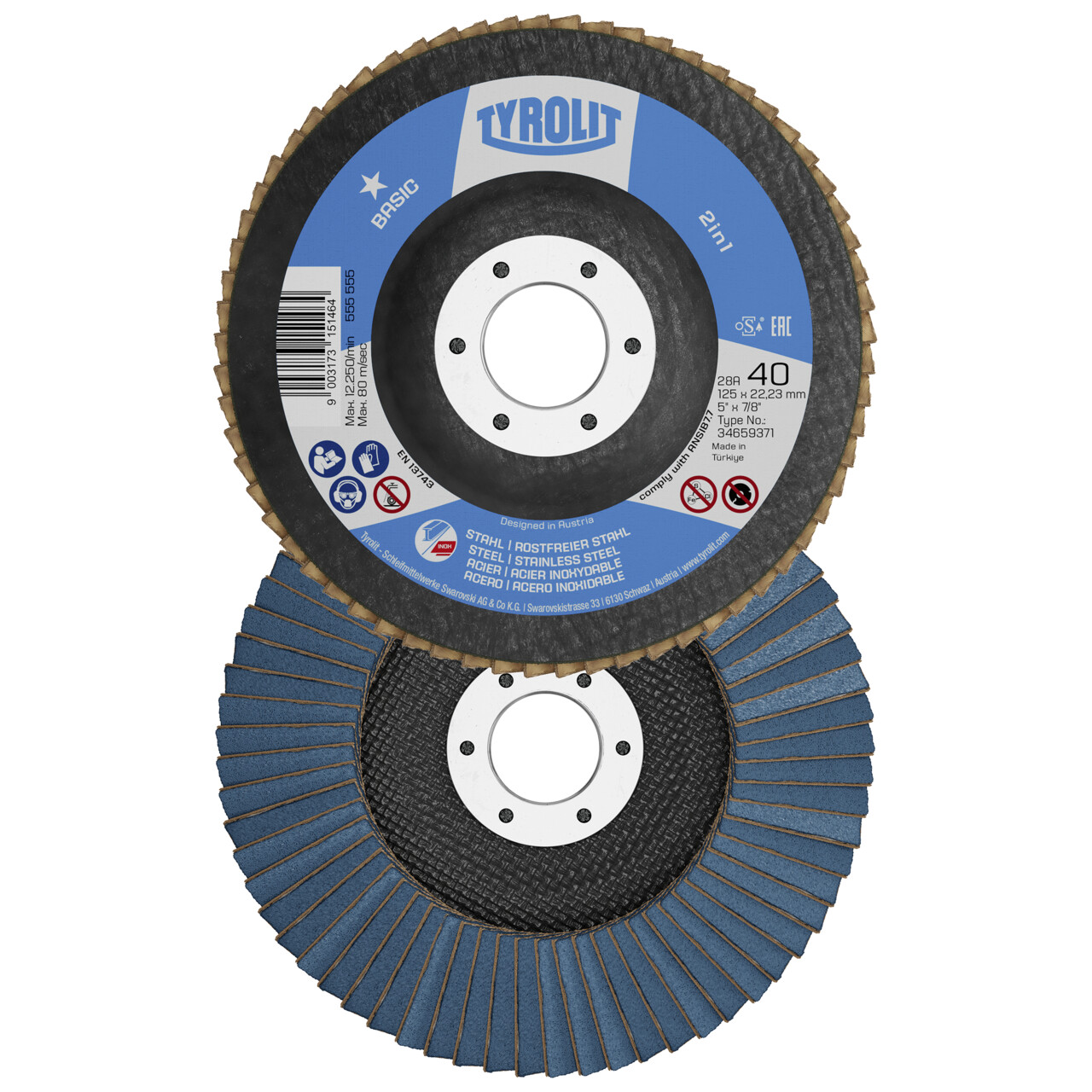 Discos de láminas 2en 1 BASIC para acero y acero inoxidable