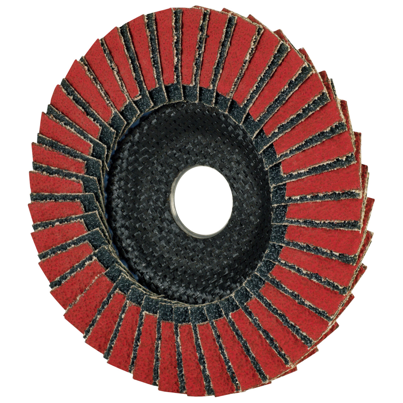 Tyrolit Disco de láminas TWIN FLAP inclinado 115x22,23 CA40 PREMIUM acero/inox