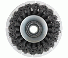 Tyrolit Cepillo cónico alambre ondulado SHIELD 100x20xM14 S0,5 mm PREMIUM acero
