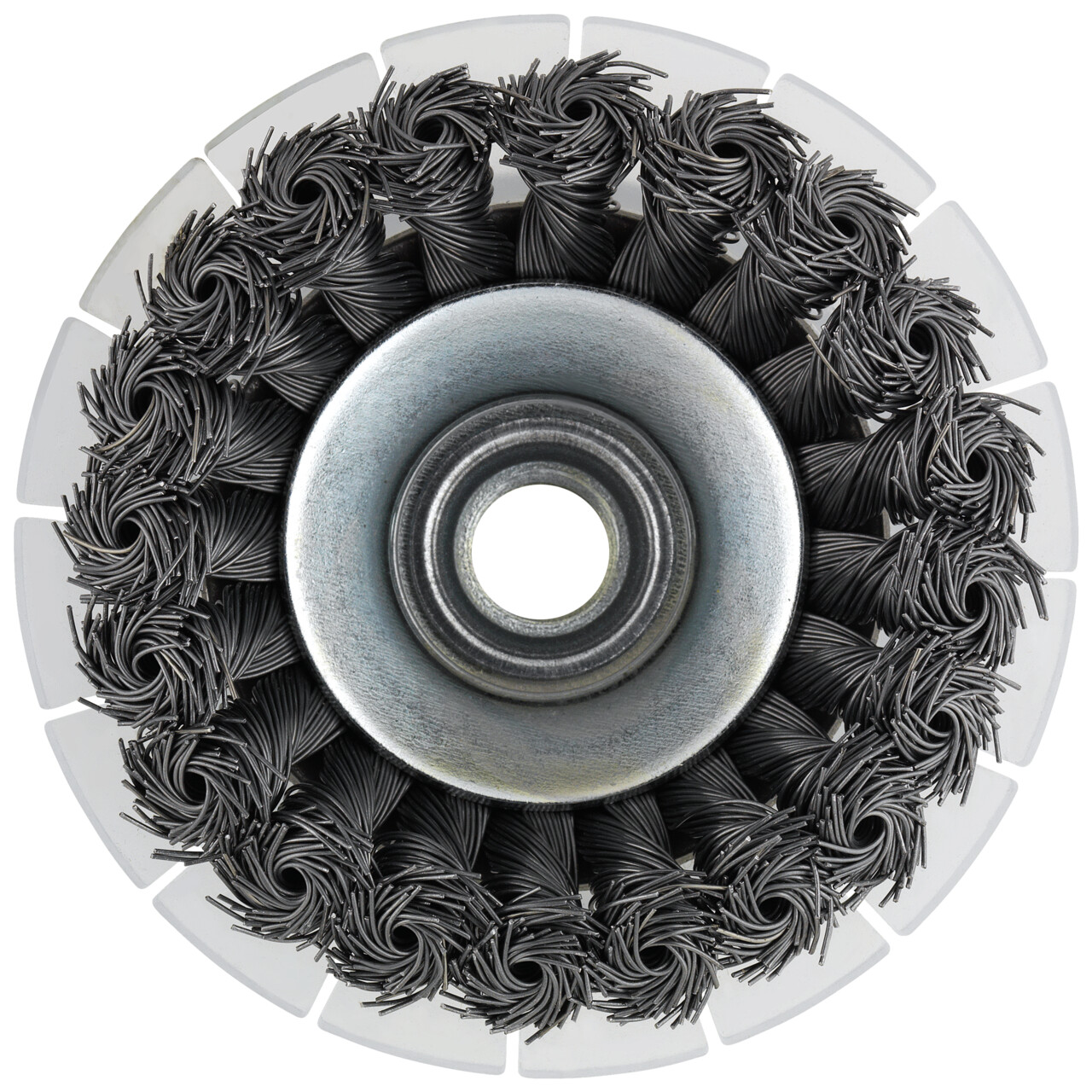 Tyrolit Cepillo cónico alambre ondulado SHIELD 100x20xM14 S0,5 mm PREMIUM acero