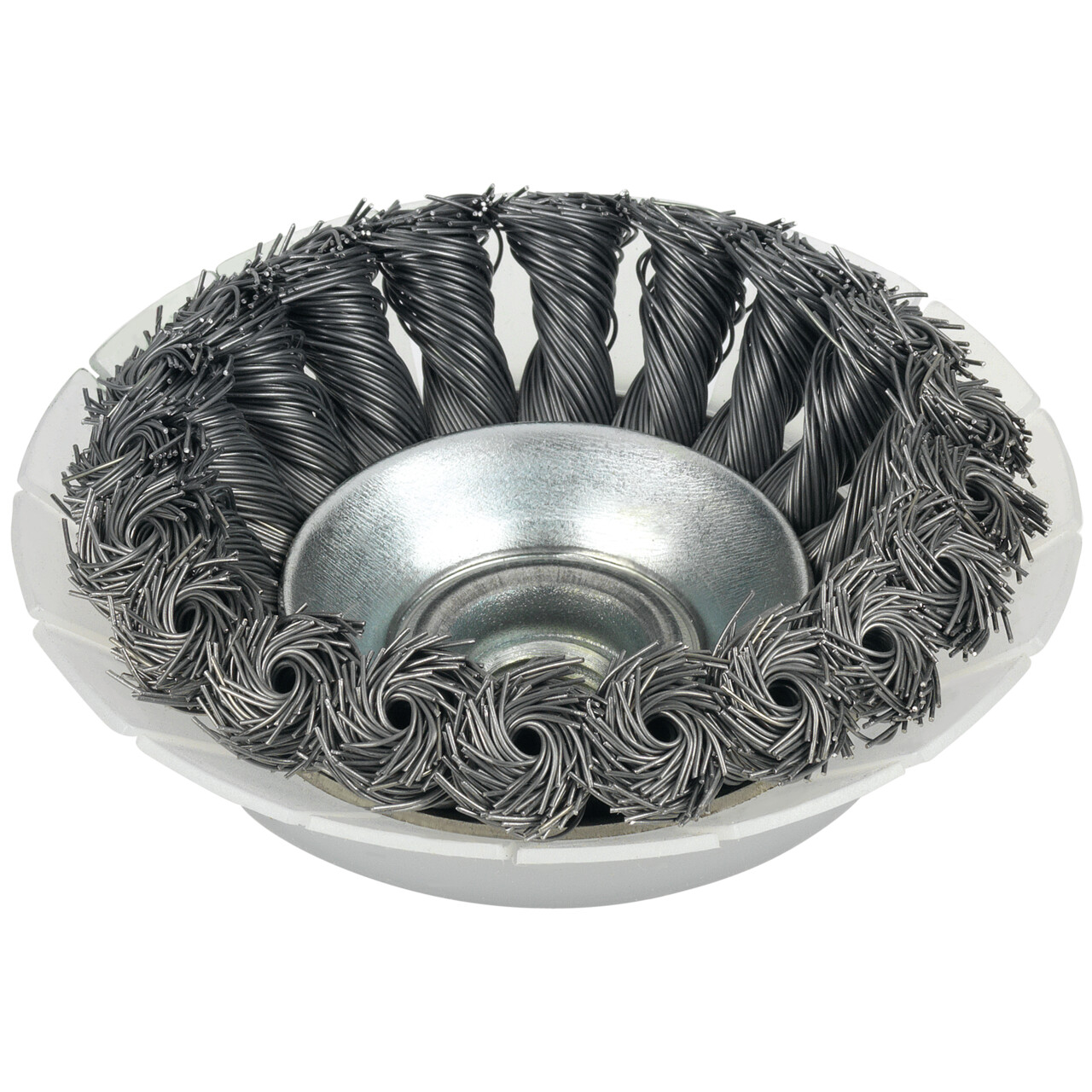 Tyrolit Cepillo cónico alambre ondulado SHIELD 100x20xM14 S0,5 mm PREMIUM acero